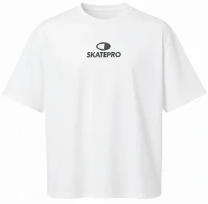SkatePro Heavy Box T-Shirt (Bright White)