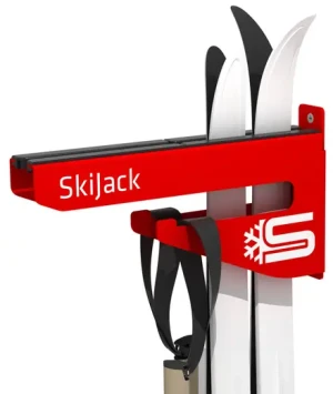 Skijack Wall Ski Und Snowboard Hanger (Rot)