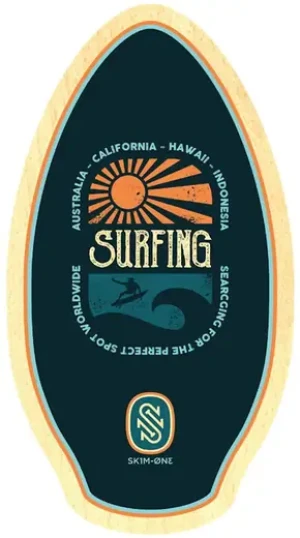 Skim One Worldwide 37 Wood Skimboard (Navy)