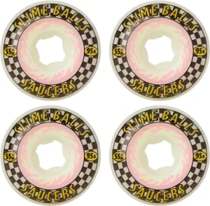 Slime Balls Saucers 95A Skateboard Hjul 4-Pak (55mm - Lilla)