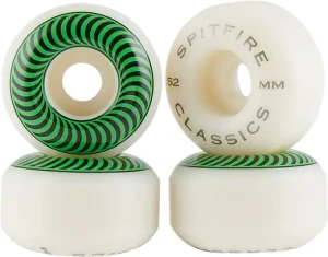 Spitfire Classic Skateboard Hjul 4-Pak (52mm - Grøn)