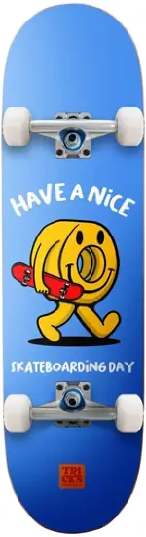Tricks Skateboarding Day Skateboard Komplettboard (Blau)