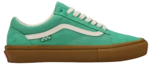 Vans Skate Old Skool Shoes (Sea Green)  - Green;White;Brown - Size: 5 EU