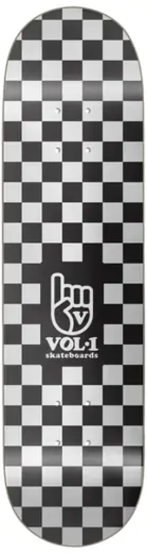 Vol.1 Checker Skateboard Deck (Schwarz)