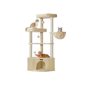 Kissapuu, 48,5x48,5x140,7 cm, Beige