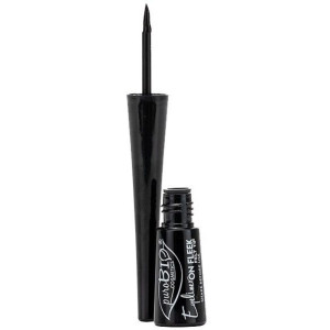puroBio Eyeliner on Fleek Intense, Semi-Matte Black 3mL Black Felt Tip