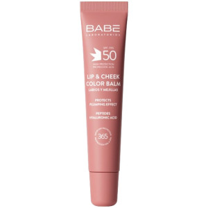 Babé Lip and Cheek Color Balm SPF50 Plumping Effect 20mL Pink SPF50