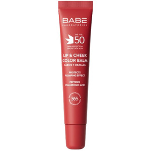 Babé Lip and Cheek Color Balm SPF50 Plumping Effect 20mL Red SPF50