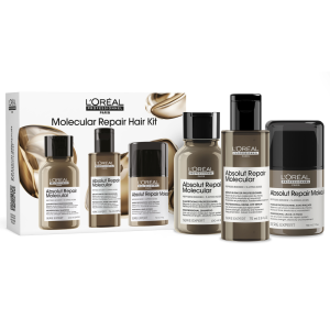 L'Oréal Professionnel Serie Expert Absolut Repair Molecular Leave-In Mask Hair Structure Molecular RepairARM Shampoo 100mL + Rinse-Off Serum 75mL +