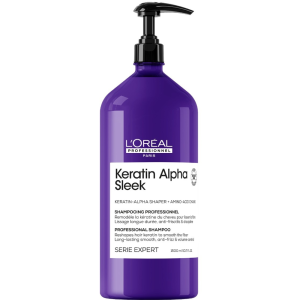 L'Oréal Professionnel Keratin Alpha Sleek Professional Shampoo Reshapes Hair Keratin 1500mL