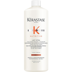 Kérastase Nutritive Lait Vital Detangling Conditioner for Dry Hair, Fine to Medium 1000mL