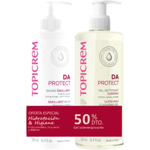 Topicrem Bálsamo emoliente DaDA Bálsamo emoliente Protect 500 ml Gel limpiador 500 ml