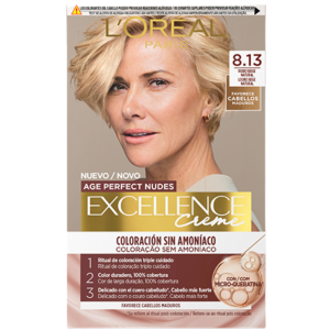 L'Oréal Paris Excellence Age Perfect Nudes Hair Color 1&nbsp;un. 8.13 Natural Beige Blonde