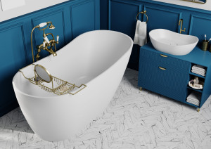 Wanna Kompozytowa Bolstad 1500 x 725 - Kolor Biały - Połysk