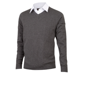 Tracker 3086 Unisex Pima Cotton V-Halsgenser Kullgrå XL