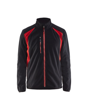 Blåkläder 47302510 Refleks Fleecejakke Svart/Rød 4XL