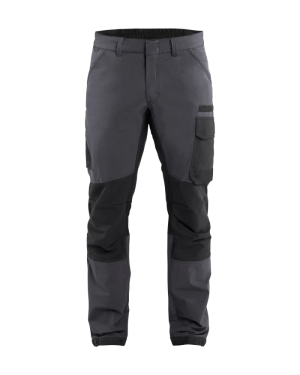 Blåkläder 14221645 4-Veisstretch Arbeidsbukse Middels grå/svart C150