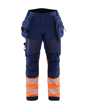 Blåkläder 18212513 Klasse 1 Arbeidsbukse Marineblå/Hivisoransje C50