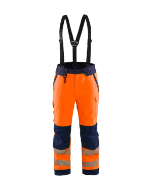 Blåkläder 18751977 Klasse 2 Vinterbukse Hivis Oransje/Marineblå 4XL