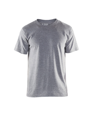 Blåkläder 33001033 Ribbestrikket Hals T-Skjorte Grå Melange 6XL