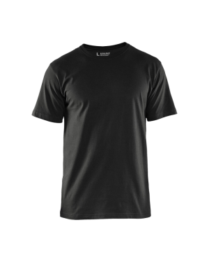 Blåkläder 36251042 Ribbestrikket Hals T-Skjorte Svart S