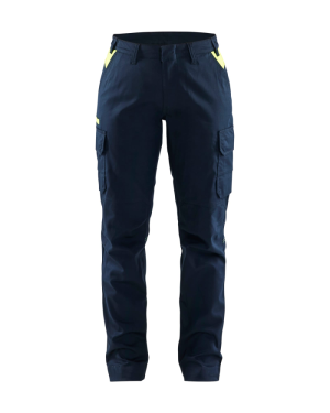 Blåkläder 71441832 Stretch Arbeidsbukse Mørk marineblå/hivisgul D24
