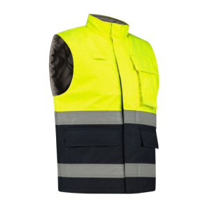Dapro Protector Bodywarmer – Lett, Vanntett (Oprow-Nb/hvye-Xl, Marineblå/hi-Vis Gul, 1 Stykk, Størrelse-Xl) Marineblå/Hi-Vis Gul XL