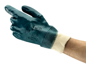 Ansell Activarmr Hylite 47-402 Heldyppet Nitril Arbeidshanske, 144 Par Blå/Off White 7