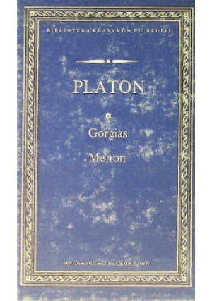 Gorgias Menon - Platon - książka  wyd. 1991