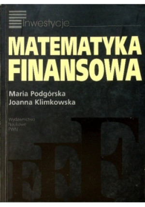 Matematyka finansowa - Maria Podgórska - książka  wyd. 2005