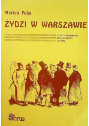 Żydzi w Warszawie - Marian Fuks - książka  wyd. 1992