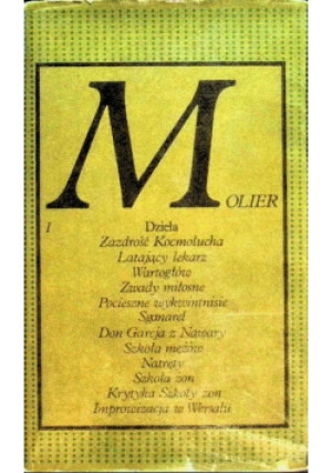 Molier dzieła Tom I - Molier - książka  wyd. 1988