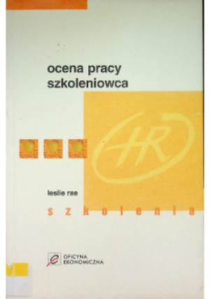 Ocena pracy szkoleniowca - Leslie Rae - książka  wyd. 2004