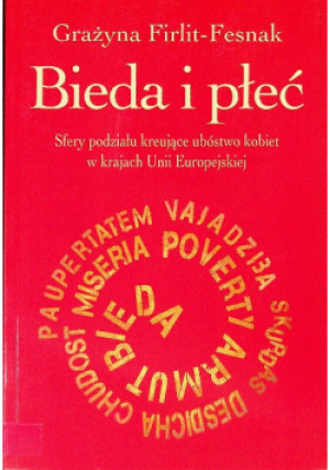 Bieda i płeć - Grażyna Firlit - Fesnak - książka  wyd. 2015