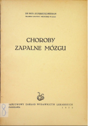 Choroby zapalne mózgu - Eufemiusz Herman - książka  wyd. 1952