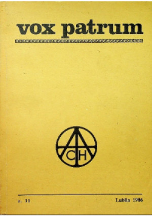 Vox Patrum - książka  wyd. 1986