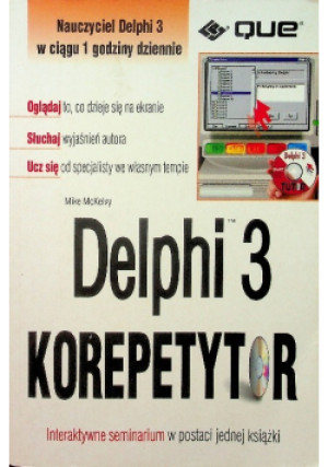 Delphi 3 korepetytor - Mike McKelvy - książka  wyd. 1998