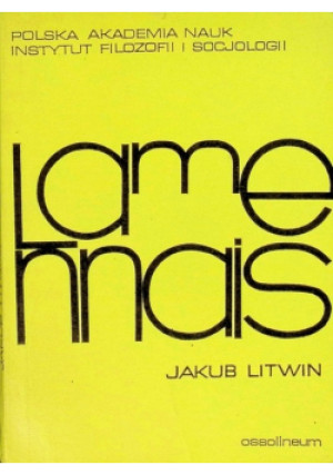 Lamennais - Jakub Litwin - książka  wyd. 1973