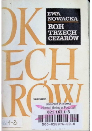 Rok trzech cezarów - Ewa Nowacka - książka  wyd. 1966
