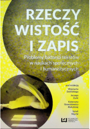 Rzeczywistość i zapis - książka  wyd. 2016