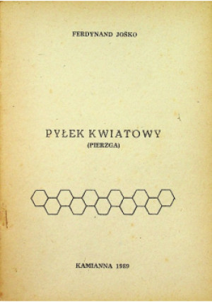 Pyłek kwiatowy - Ferdynand Jośko - książka  wyd. 1989