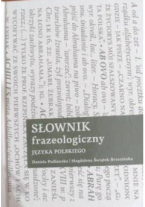 Słownik frazeologiczny - książka  wyd. 2009