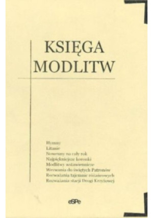 Księga modlitw - książka  wyd. 2005