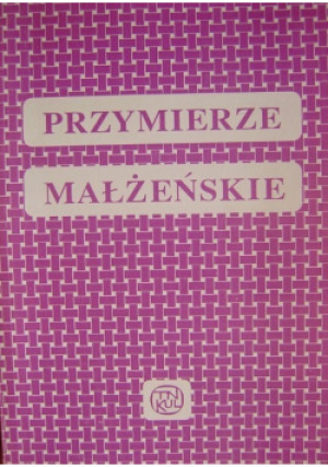 Przymierze małżeńskie - książka  wyd. 1993