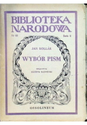 Wybór pism krytycznych - Jan Kollar - książka  wyd. 1954