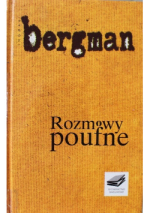 Rozmowy poufne - Ingmar Bergman - książka  wyd. 1996
