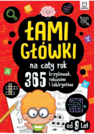 Łamigłówki na cały rok. 365 krzyżówek, rebusów i labiryntów - książka  wyd. 2021