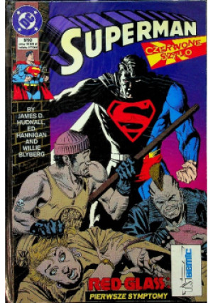 Superman czerwone szkło - książka  wyd. 1993