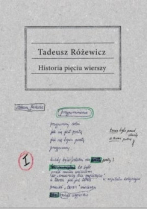 Historia pięciu wierszy - Tadeusz Różewicz - książka  wyd. 2011