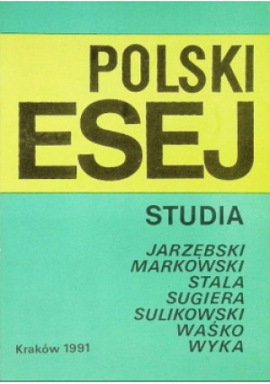 Polski esej Studia - Marta Wyki - książka  wyd. 1991